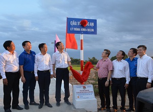Khánh thành, trao tặng cầu dân sinh tại huyện Triệu Phong (Quảng Trị)